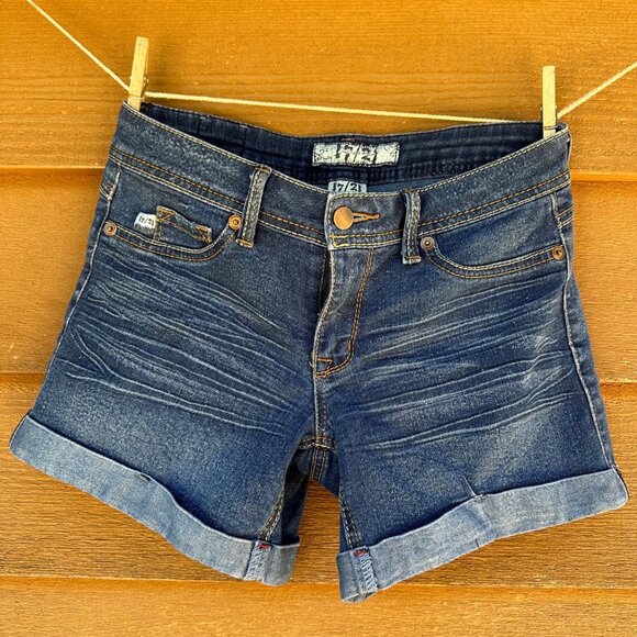 17/21 Pants - 17/21 Exclusive Denim HIgh Rise Cuffed Blue Jorts Jean Shorts SIze 2
